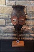 African Arts Hand Carved Wooden Tribal Mask
