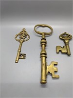 Brass Decorative Skeleton Keys