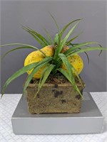 Interesting Decorative Pear and Grass Accent