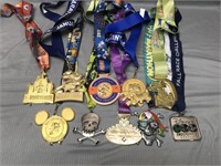Disney and Gasparilla Marathon Running Medals