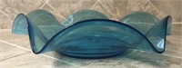 Large Blue Art Glass