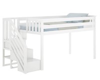 Kittitas Twin Solid Wood Loft Bed by Harriet Bee