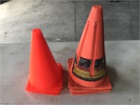 Lot of Small Safety Cones