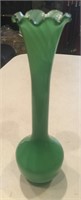 Small Green Floral Bud Vase