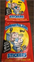 (2) 1986 Topps Garbage Pail Kids Stickers NOS