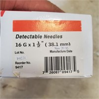 Unused Box 16x1 1/2" Needles , Pressure Guages
