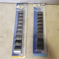 Unused Metric and SAE 1/2"Dr. Impact Sockets