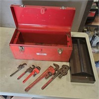 Pipe Wrenches, Tool Box