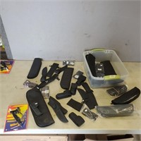 Large Collection of Knife Sheaths and Holders