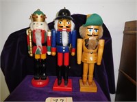 3 ASSORTED NUTCRACKERS