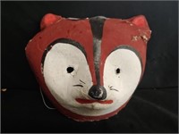 Paper Mache Fox Face Mask