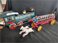 Contemporary Horse Drawn Wagon & Western Train