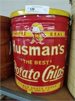 Husman's Potato Chip Can