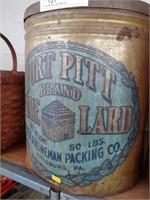 Fort Pitt Pure Lard 50 lb Can