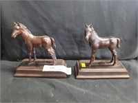 (2) Colt Horse Bronze Bookends