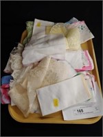 Tray of Ladies Silk Handkerchiefs