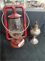 Vintage Kerosene Lantern & Fluid Lamp