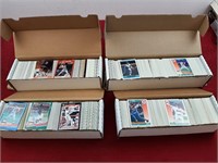 4 BOXES OF VARIOUS 80'S-90'S BASEBALL CARDS
