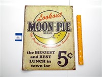 Moon Pie metal advertising sign