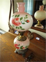 Vintage hand -painted decorative globe lamp