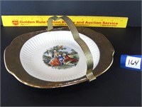 Decorative platter with handle