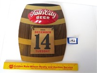 Vintage 1965 Falls City Beer advertising calendar