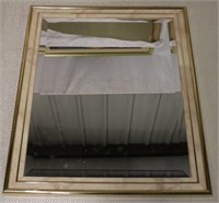 Marbleized framed mirror