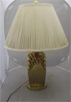 Vintage Brass Lamp - 27" Tall