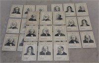 Lot of 38 "Famous People" Vintage Collector Cards