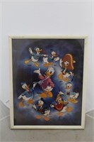 Evolution of Donald Duck framed print