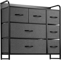 7 Drawer Dresser Storage Chest | Black