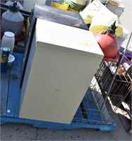 Pallet With File Cabinets, Poultry Waterer and
