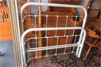 Metal Wrought Iron Bed 54" Wide