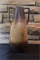 Distressed Brown Ceramic Vase