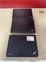 Three Lenovo ThinkPad Laptops