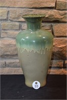 Green Ceramic Drip Vase
