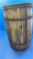 Wood and metal small barrel