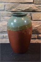 Copper & Teal Ceramic Vase