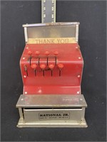 Vintage National Jr. Metal Toy Cash Register