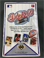 1991 Sealed Upper Deck Low # Baseball Wax Box