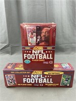 Two 1991 Factory Sealed Score Football Card Sets