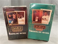 Two Skybox Factory Sealed 1991 Basketball Cards