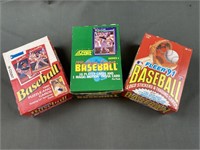 Three Boxes of Baseball Cards
