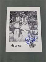 Signed Rick Mahorn Black and White Picture