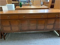 MID CENTURY SIDEBOARD WITH 3 DRAWERS, 2