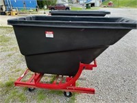 LARGE COMMERCIAL RUBBERMAID SELF DUMPING HOPPER