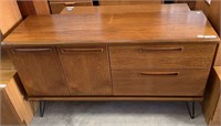 MID CENTURY MEREDEW CABINET WITH 2 DRAWERS
