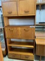 MID CENTURY ALFRED COX WALL UNIT WITH DROP
