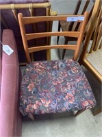MID CENTURY LADDER BACK CHAIRS WITH