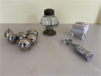 Candy container, Coke opener, Tea caddies
